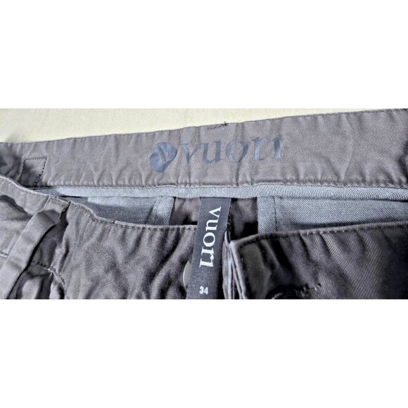 Vuori Collins Chino Stretch Twill Pants Men's 34 Black V433 Performance Casual - Picture 5 of 16